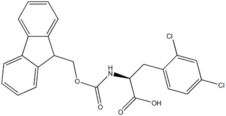 FMOC-L-2,4-dichlorophenylalanine Struktur