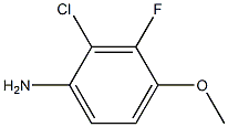 2-Chloro-3-fluoro-4-methoxy-phenylamine Struktur