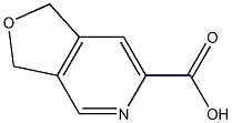 1,3-dihydrofuro[3,4-c]pyridine-6-carboxylic acid Struktur