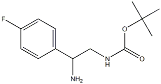 [2-AMINO-2-(4-FLUORO-PHENYL)-ETHYL]-CARBAMIC ACID TERT-BUTYL ESTER Struktur