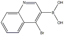 (4-BROMOQUINOLIN-3-YL)BORONIC ACID Struktur