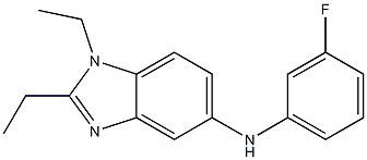 (1,2-DIETHYL-1H-BENZOIMIDAZOL-5-YL)-(3-FLUORO-PHENYL)-AMINE Struktur