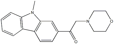 2-(9-METHYL-9H-CARBAZOL-2-YL)-1-MORPHOLIN-4-YL-ETHANONE Struktur