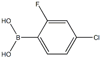 4-CHLORO-2-FLUOROPHENYLBORONIC ACID Struktur