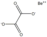 Beryllium oxalate Struktur