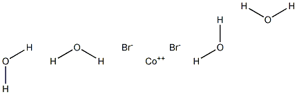 Cobalt(II) bromide tetrahydrate Struktur