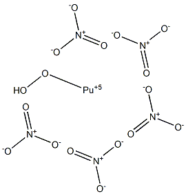 Dioxyplutonium(VI) nitrate Struktur