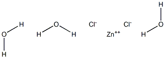 Zinc chloride trihydrate Struktur