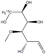 3-O-Methyl-D-glucose-6-13C Struktur