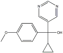 CYCLOPROPYL(4-METHYOXYPHENYL)-5-PYRIMIDYLMETHANOL Struktur