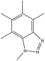 Pentamethylbenzotriazole Struktur