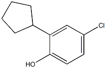 2-Cyclopentyl-4-chlorophenol, Technical Grade Struktur