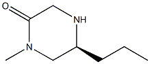 (S)-1-METHYL-5-PROPYLPIPERAZIN-2-ONE Struktur