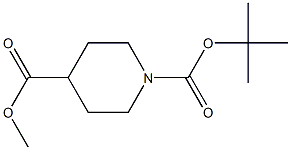 Methy1--tert-Butoxycarbonyl-Piperidine-4-carboxylate Struktur