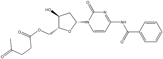 N4-Benzoyl-5'-O-levulinoyl-2'-deoxycytidine Struktur