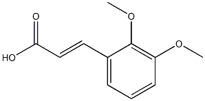 2,3-dimethoxylcinnamic acid Struktur