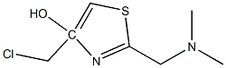 2-dimethylaminomethyl-4-chloromethyl-4-hydroxythiazole Struktur