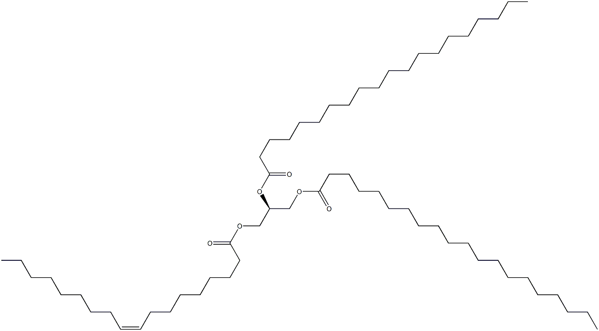 1-(9Z-octadecenoyl)-2,3-dieicosanoyl-sn-glycerol Struktur