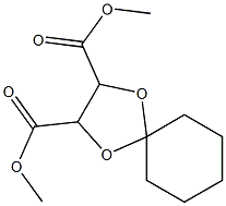 1,4-Dioxa-spiro[4.5]decane-2,3-dicarboxylic acid, dimethyl ester Struktur