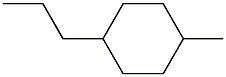 1-Methyl-4-propylcyclohexane. Struktur