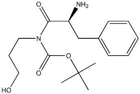 1-Propanol, (2S)-[(tert.butyloxycarbonyl)-(s)-(phenylalanyl)amino]- Struktur