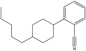 4-Pentylcyclohexylcyanobenzene Struktur