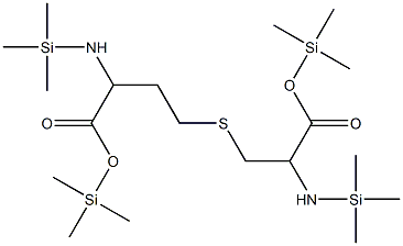 Bis(trimethylsilyl) 2,2,11,11-tetramethyl-6-thia-3,10-diaza-2,11-disil adodecane-4,9-dicarboxylate Struktur