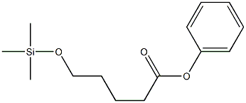 Pentanoic acid, 5-(trimethylsilyloxy)-, phenyl ester Struktur