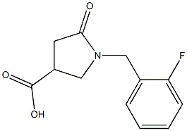 1-(2-FLUOROBENZYL)-5-OXOPYRROLIDINE-3-CARBOXYLICACID Struktur