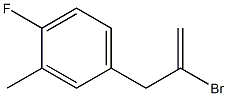 2-Bromo-3-(4-fluoro-3-methylphenyl)prop-1-ene 97% Struktur