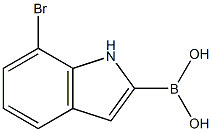 7-Bromo-1H-indole-2-boronic acid Struktur