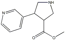 Methyl 4-(pyridin-3-yl)pyrrolidine-3-carboxylate Struktur