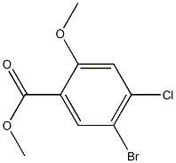 Methyl 5-bromo-4-chloro-2-methoxybenzoate Struktur