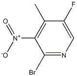 2-BROMO-3-NITRO-4-METHYL-5-FLUOROPYRIDINE Struktur