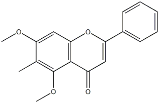 6-Methyl-5,7-dimethoxyflavone Struktur