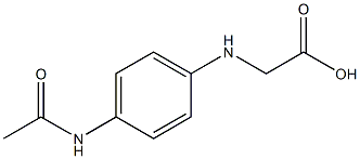 N-(p-acetamidophenyl)-glycine Struktur