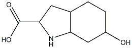 6-hydroxyoctahydroindole-2-carboxylic acid Struktur