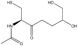 1,2-dihydroxy-4-(N-acetylcysteinyl)butane Struktur