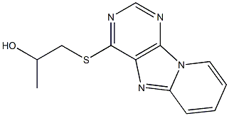 3-(pyrido(1,2-e)purin-4-ylsulfanyl)-2-propanol Struktur