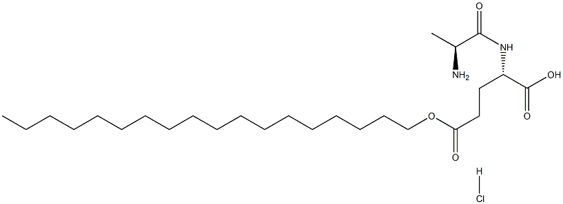 octadecyl alanylglutamate hydrochloride Struktur