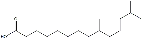 9,13-dimethyltetradecanoic acid Struktur