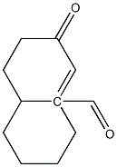 3-oxodecalin-4-ene-10-carboxaldehyde Struktur