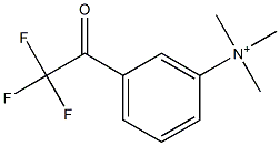 m-(N,N,N-trimethylammonio)trifluoroacetophenone Struktur