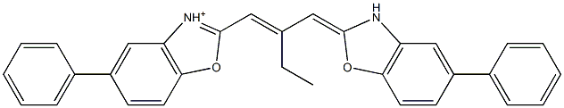 5,5'-diphenyl-9-ethyl-oxacarbocyanine Struktur