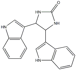 4,5-bis(3-indolyl)imidazolidin-2-one Struktur