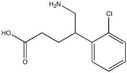 5-amino-4-(chlorophenyl)pentanoic acid Struktur