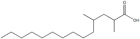 2,4-dimethyltetradecanoic acid Struktur