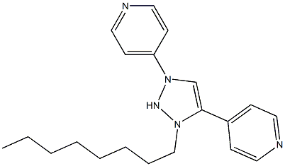 N-1-n-octyl-3,5-bis(4-pyridyl)triazole Struktur