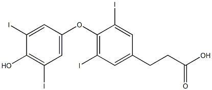 3,5,3',5'-tetraiodothyropropionic acid Struktur