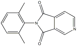 N-(2,6-dimethylphenyl)-3,4-pyridinedicarboximide Struktur